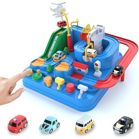 SKEIDO Car Adventure Toys, City Rescue Preschool Educational Toy Vehicle, Parent-Child Interactive Train Toy, Puzzle Car Race Tracks Parking Playsets for 3-8 Year Old Toddlers Boys Girls SKEIDO Car Adventure Toys, City Rescue Preschool Educational Toy Vehicle, Parent-Child Interactive Train Toy, Puzzle Car Race Tracks Parking Playsets for 3-8 Year Old Toddlers Boys Girls