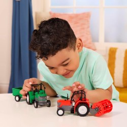Micro Tractor with Detachable Trailer, Light, and Sound