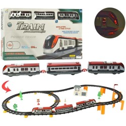 MT-TOYS Children's railway light effects TS Train Subway Auto Run-2940A