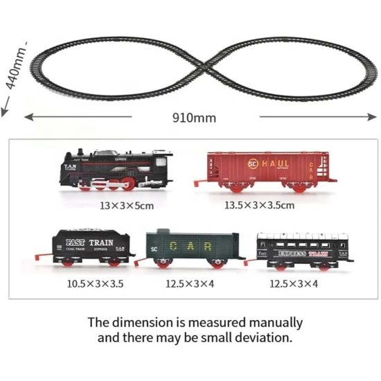 MT-TOYS Electric Train Track Toy Antique Train Toy With Music Light And Puffing Smoke Set 19 PCS MT-TOYS Electric Train Track Toy Antique Train Toy With Music Light And Puffing Smoke Set 19 PCS