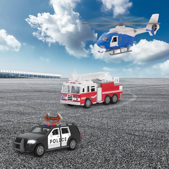 DRIVEN Emergency Vehicle Toy Set (3) DRIVEN Emergency Vehicle Toy Set (3)