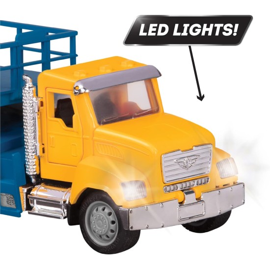 Driven by Battat Micro Scissor Lift Truck with Movable Basket, Light & Sound Effects for Kids Aged 3+ ,Yellow/Blue,WH1074Z Driven by Battat Micro Scissor Lift Truck with Movable Basket, Light & Sound Effects for Kids Aged 3+ ,Yellow/Blue,WH1074Z