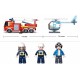 Sluban M38-B0627 Platform Truck with Fire Helicopter, Multi-Colors