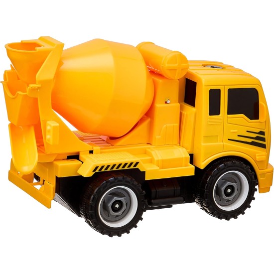 Cement Mixer Truck For Boys, Yellow Cement Mixer Truck For Boys, Yellow