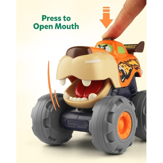 Coogam Friction Powered Cars 3PCS, Push and Go Construction Monster Vehicle Animal Trucks Toy Set, Gift for Birthday Baby Shower Xmas 123 Year Old Toddler Girls Boys Coogam Friction Powered Cars 3PCS, Push and Go Construction Monster Vehicle Animal Trucks Toy Set, Gift for Birthday Baby Shower Xmas 123 Year Old Toddler Girls Boys