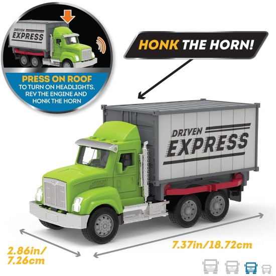 Driven by Battat MICRO CONTAINER TRUCK (Light& Sound) Driven by Battat MICRO CONTAINER TRUCK (Light& Sound)