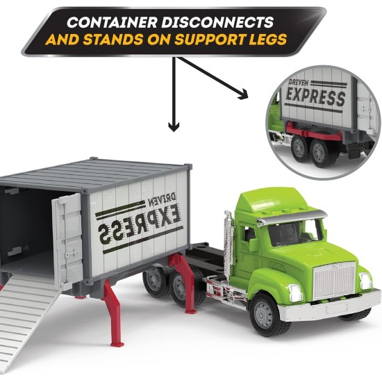 Driven by Battat MICRO CONTAINER TRUCK (Light& Sound) Driven by Battat MICRO CONTAINER TRUCK (Light& Sound)