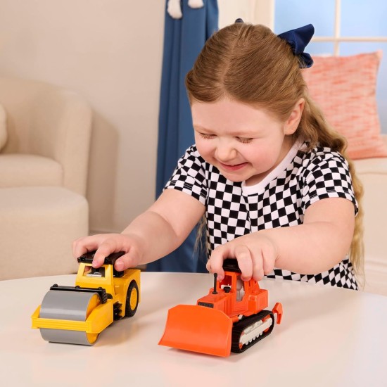 Driven by Battat Micro Steam Heavy-Duty Roller, Light, and Sound – Trucks and Construction Toys Driven by Battat Micro Steam Heavy-Duty Roller, Light, and Sound – Trucks and Construction Toys