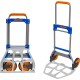 Foldable hand truck 100kg Extended size 520x485x1110mm Folded size 60x485x830mm Foot plate size 350x485mm The main plastic stress points are made of durable nylon -WWB9A10