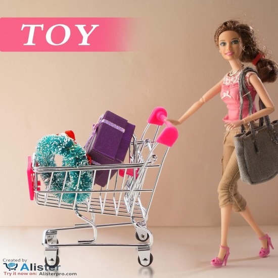 Mini Shopping Cart for Kids, Supermarket Cart, Small Metal Cart for Kids, Office Decoration Shopping Cart, Tool Rack, Pet Bird Toys, Best Product Supplier Al-Israa (Blue) Mini Shopping Cart for Kids, Supermarket Cart, Small Metal Cart for Kids, Office Decoration Shopping Cart, Tool Rack, Pet Bird Toys, Best Product Supplier Al-Israa (Blue)