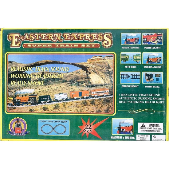 Generic Eastern Express Super Train Set - 22 Pieces Generic Eastern Express Super Train Set - 22 Pieces
