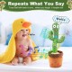 VOLTPULSE Dancing Talking Cactus Toys, Singing Mimicking Recording Repeating What You Say, Electronic Light Up Plush Toys VOLTPULSE Dancing Talking Cactus Toys, Singing Mimicking Recording Repeating What You Say, Electronic Light Up Plush Toys
