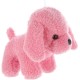 3A Fur Dog Bear for Kids - Pink
