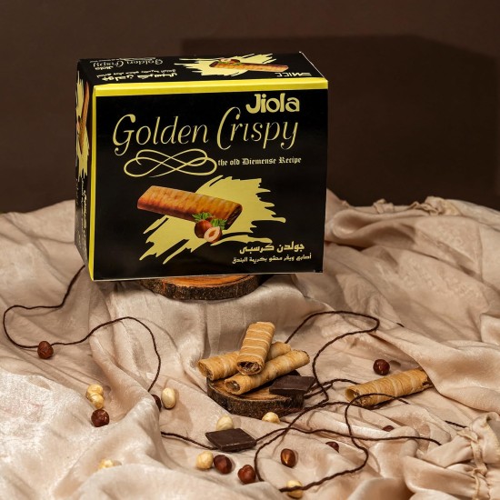 Abu Auf Golden crisby Wefar Stuffed With hazelnuts cream 6 Pieces Abu Auf Golden crisby Wefar Stuffed With hazelnuts cream 6 Pieces