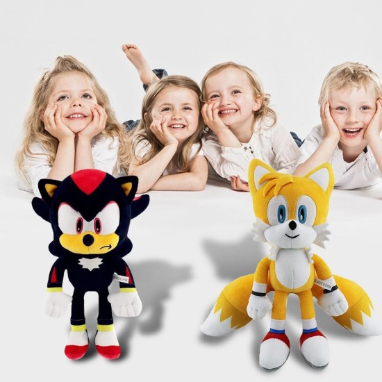 EsNcFox 2Pcs Sonic Plush Toy,Plush Sonic The 2 The Movie,Sonic Stuffed Animals,Knuckles Shadow Tails Plushies Doll Toys Gifts for Boys and Girls EsNcFox 2Pcs Sonic Plush Toy,Plush Sonic The 2 The Movie,Sonic Stuffed Animals,Knuckles Shadow Tails Plushies Doll Toys Gifts for Boys and Girls
