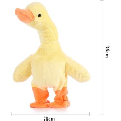 Fun Cute Educational Repeat Toy Fun Learn Tongue Yellow Duck Talking Animal Toy Gift for Child