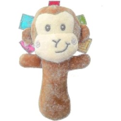 Generic Fabric Soft Monkey Toy For Kids - Multi Color