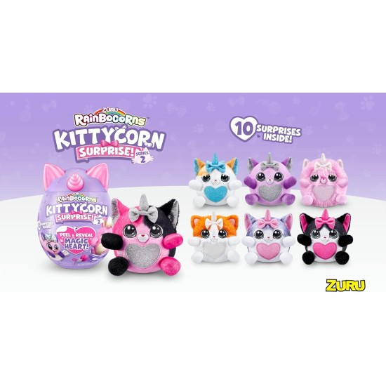Rainbocorns Kittycorn Surprise Series 2 Plush Toy Assorte