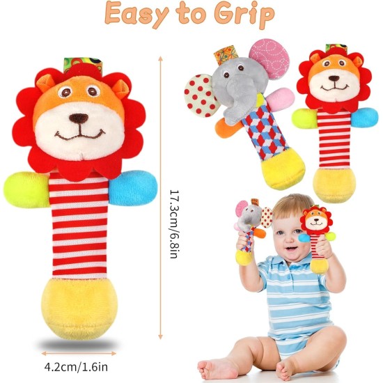 Soft Plush Animals Stuffed Toy (Multi Colors) - Different Shapes