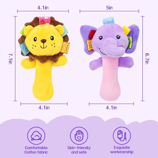 Soft Plush Animals Stuffed Toy (Multi Colors) - Different Shapes