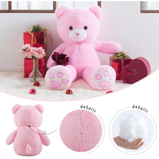 ZGXIONG Giant Teddy Bear Valentines Day Stuffed Animals for Girls 3 Feet Large Stuffed Animals Big Teddy Bear with Heart Plush Toys Pink Big Stuffed Bear Plush Huge Plushies Birthday Wedding 36 Inch ZGXIONG Giant Teddy Bear Valentines Day Stuffed Animals for Girls 3 Feet Large Stuffed Animals Big Teddy Bear with Heart Plush Toys Pink Big Stuffed Bear Plush Huge Plushies Birthday Wedding 36 Inch