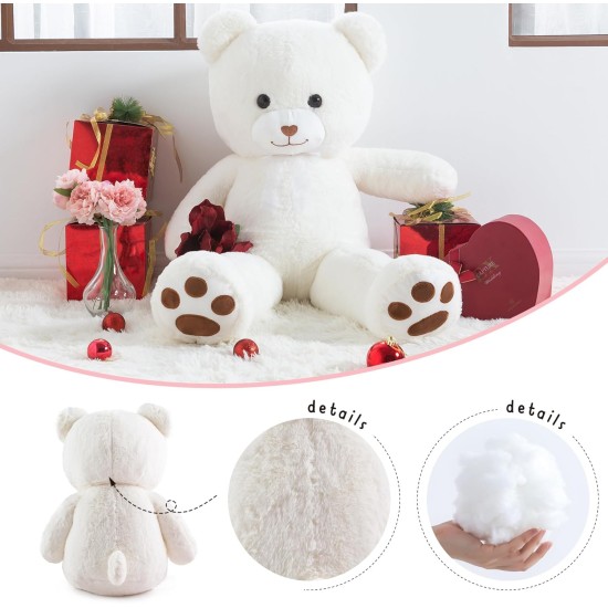 ZGXIONG Giant Teddy Bear Valentines Day Stuffed Animals for Girls 3 Feet Large Stuffed Animals Big Teddy Bear with Heart Plush Toys Pink Big Stuffed Bear Plush Huge Plushies Birthday Wedding 36 Inch ZGXIONG Giant Teddy Bear Valentines Day Stuffed Animals for Girls 3 Feet Large Stuffed Animals Big Teddy Bear with Heart Plush Toys Pink Big Stuffed Bear Plush Huge Plushies Birthday Wedding 36 Inch