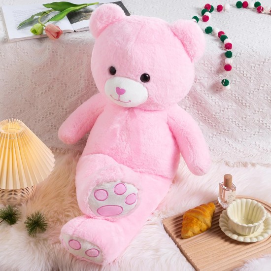 ZGXIONG Giant Teddy Bear Valentines Day Stuffed Animals for Girls 3 Feet Large Stuffed Animals Big Teddy Bear with Heart Plush Toys Pink Big Stuffed Bear Plush Huge Plushies Birthday Wedding 36 Inch ZGXIONG Giant Teddy Bear Valentines Day Stuffed Animals for Girls 3 Feet Large Stuffed Animals Big Teddy Bear with Heart Plush Toys Pink Big Stuffed Bear Plush Huge Plushies Birthday Wedding 36 Inch