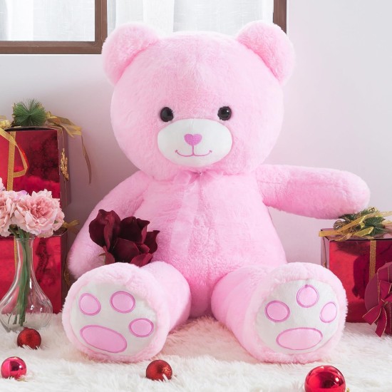 ZGXIONG Giant Teddy Bear Valentines Day Stuffed Animals for Girls 3 Feet Large Stuffed Animals Big Teddy Bear with Heart Plush Toys Pink Big Stuffed Bear Plush Huge Plushies Birthday Wedding 36 Inch ZGXIONG Giant Teddy Bear Valentines Day Stuffed Animals for Girls 3 Feet Large Stuffed Animals Big Teddy Bear with Heart Plush Toys Pink Big Stuffed Bear Plush Huge Plushies Birthday Wedding 36 Inch