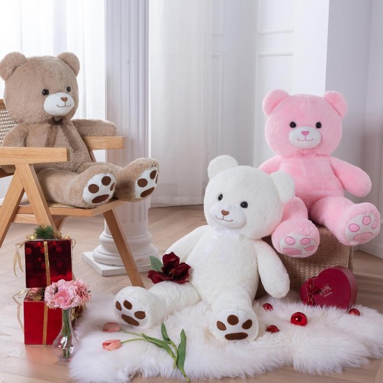 ZGXIONG Giant Teddy Bear Valentines Day Stuffed Animals for Girls 3 Feet Large Stuffed Animals Big Teddy Bear with Heart Plush Toys Pink Big Stuffed Bear Plush Huge Plushies Birthday Wedding 36 Inch ZGXIONG Giant Teddy Bear Valentines Day Stuffed Animals for Girls 3 Feet Large Stuffed Animals Big Teddy Bear with Heart Plush Toys Pink Big Stuffed Bear Plush Huge Plushies Birthday Wedding 36 Inch