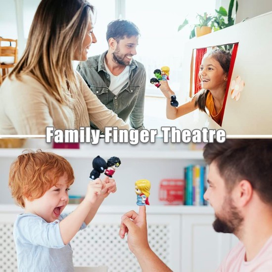 Finger Puppets, 5 Pcs Superhero Figures Finger Puppets Toys Set, Cute Bath Party Favors Easter Eggs Pinata Goodie Bag Fillers for Kids Girls Boys New Finger Puppets, 5 Pcs Superhero Figures Finger Puppets Toys Set, Cute Bath Party Favors Easter Eggs Pinata Goodie Bag Fillers for Kids Girls Boys New