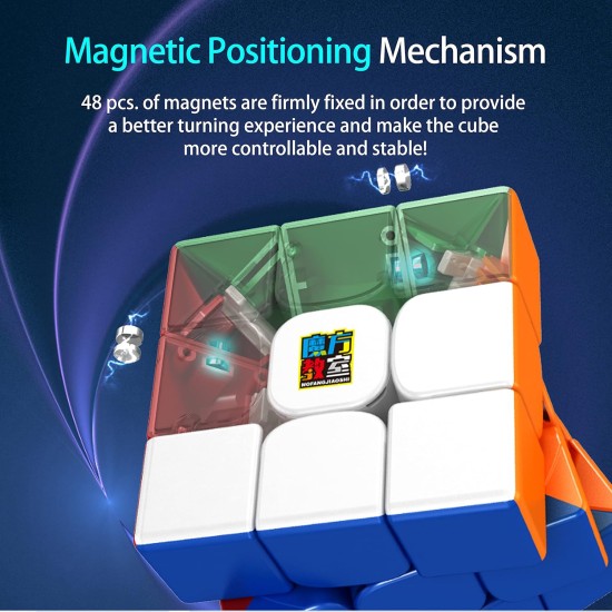 CuberShop Moyu RS3M 2021 MagLev 3x3 Magnetic Speed Cube, moyu RS3M Maglev Professional 3x3 Stickerless Speed Cube, Upgraded Version of Moyu RS3M 2020 (RS3 M 2021 MagLev Pro Version) CuberShop Moyu RS3M 2021 MagLev 3x3 Magnetic Speed Cube, moyu RS3M Maglev Professional 3x3 Stickerless Speed Cube, Upgraded Version of Moyu RS3M 2020 (RS3 M 2021 MagLev Pro Version)