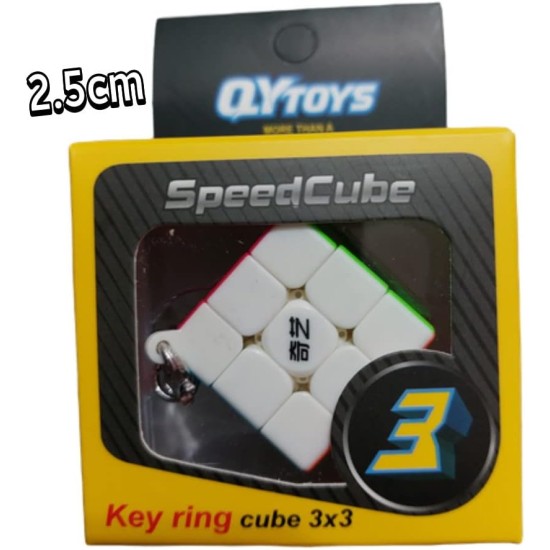 CuberSpeed Qiyi Mini 3x3 Keychain Cube stickerless CuberSpeed Qiyi Mini 3x3 Keychain Cube stickerless