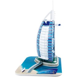 Cubic Fun Burj Al Arab Dubai Shaped 3D Puzzle - 44 Pieces
