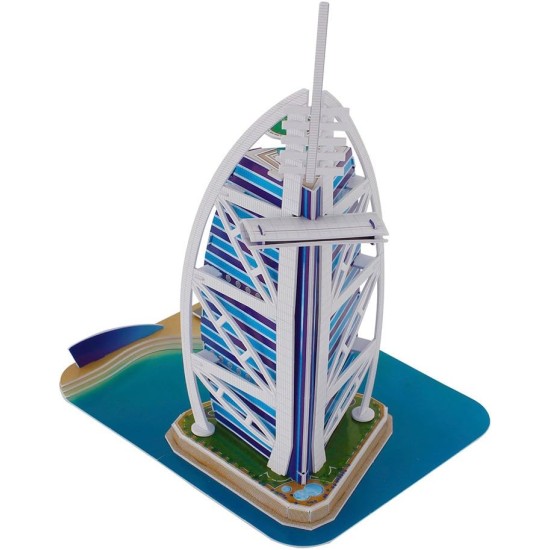 Cubic Fun Burj Al Arab Dubai Shaped 3D Puzzle - 44 Pieces Cubic Fun Burj Al Arab Dubai Shaped 3D Puzzle - 44 Pieces