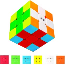 Dopsebo QY Toys 3x3 Speed Cube, 3x3 Magic Cube Puzzle Gift (Green)