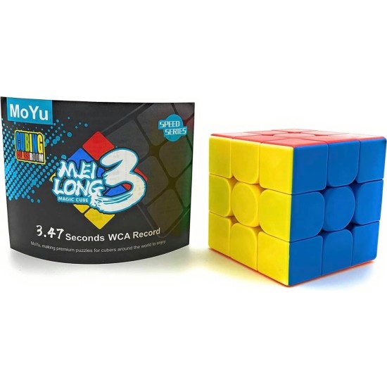 Generic 3x3 Speed Stickerless Smooth and Fast Turnin Rubik Cube Magic Puzzles Brain Teasers Toys, pack may vary