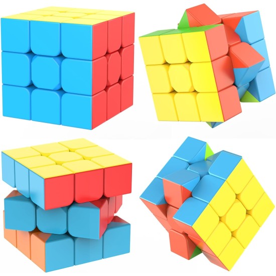 Jurnwey Speed Cube 3x3x3 Stickerless with Cube Tutorial - Turning Speedly Smoothly Magic Cubes 3x3 Puzzle Game Brain Toy for Kids and Adult Jurnwey Speed Cube 3x3x3 Stickerless with Cube Tutorial - Turning Speedly Smoothly Magic Cubes 3x3 Puzzle Game Brain Toy for Kids and Adult