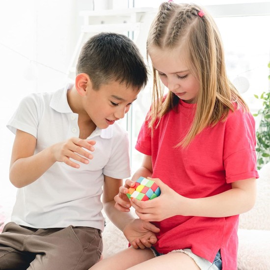 Jurnwey Speed Cube 3x3x3 Stickerless with Cube Tutorial - Turning Speedly Smoothly Magic Cubes 3x3 Puzzle Game Brain Toy for Kids and Adult Jurnwey Speed Cube 3x3x3 Stickerless with Cube Tutorial - Turning Speedly Smoothly Magic Cubes 3x3 Puzzle Game Brain Toy for Kids and Adult