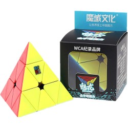 LiangCuber Moyu MoFang JiaoShi Meilong Pyramid stickerless Magic Cube Cubing Classroom Meilong 3x3 Pyramid Speed Cube Puzzle