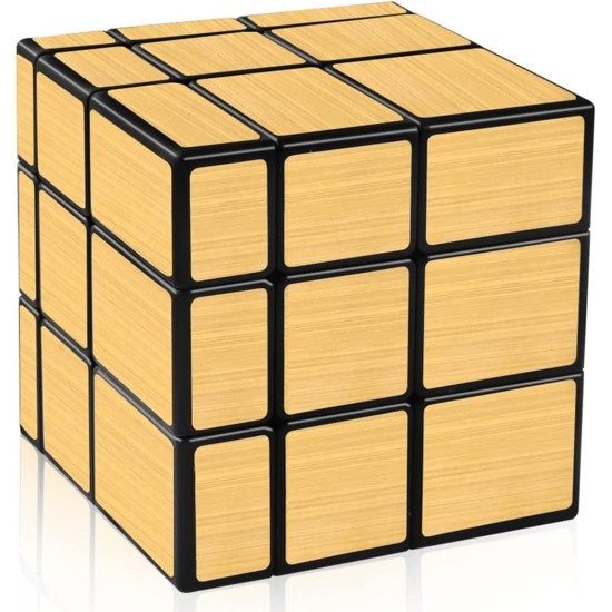 Mumoo Bear Qiyi Mirror Cube 3X3 Speed Cube Gold Mirror Blocks Cube 3X3X3 Different Shapes Puzzle Cube Toys For Kids Adult