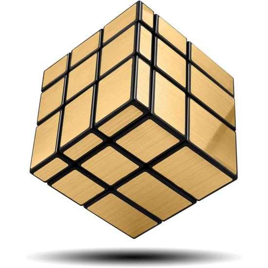 Mumoo Bear Qiyi Mirror Cube 3X3 Speed Cube Gold Mirror Blocks Cube 3X3X3 Different Shapes Puzzle Cube Toys For Kids Adult