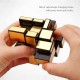 Mumoo Bear Qiyi Mirror Cube 3X3 Speed Cube Gold Mirror Blocks Cube 3X3X3 Different Shapes Puzzle Cube Toys For Kids Adult
