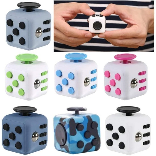 MySouq-Store Random Color - Fidget Cube Toys Squeeze Fun Stress Reliever Fidget Toys Puzzle Magic Cube Toys Stress Cube Come With Box Stress Wheel (1 Pcs) MySouq-Store Random Color - Fidget Cube Toys Squeeze Fun Stress Reliever Fidget Toys Puzzle Magic Cube Toys Stress Cube Come With Box Stress Wheel (1 Pcs)