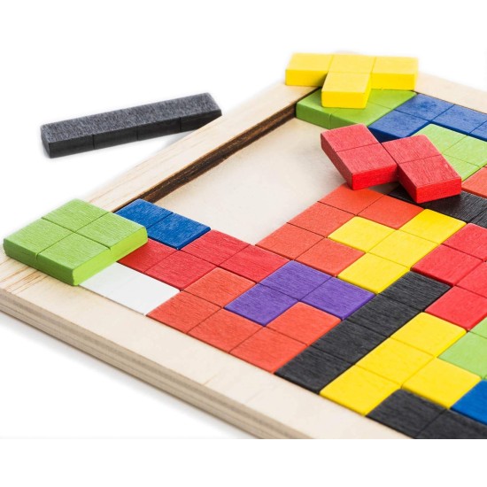 all Kids United® 3D Wooden Jigsaw Puzzle Kids Toy Educational Thinking Game Tetris Wooden Puzzle with Building Blocks all Kids United® 3D Wooden Jigsaw Puzzle Kids Toy Educational Thinking Game Tetris Wooden Puzzle with Building Blocks