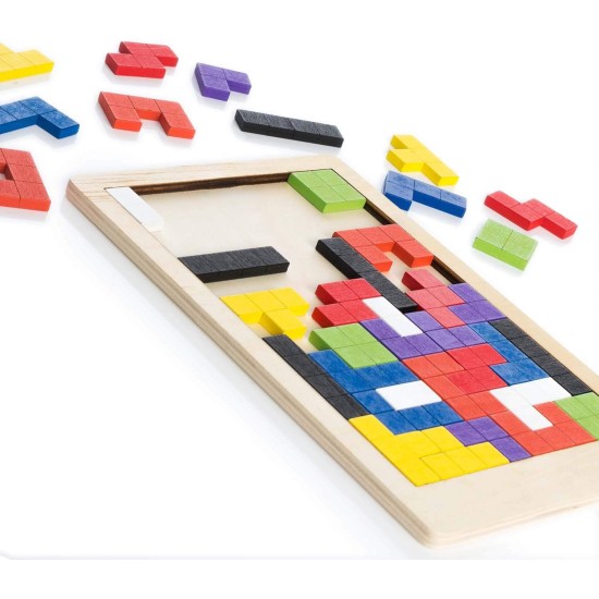 all Kids United® 3D Wooden Jigsaw Puzzle Kids Toy Educational Thinking Game Tetris Wooden Puzzle with Building Blocks all Kids United® 3D Wooden Jigsaw Puzzle Kids Toy Educational Thinking Game Tetris Wooden Puzzle with Building Blocks
