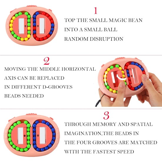 jiuhao Magic Bean Rotating Cube Toy for Kids Spinning Magic Beans Finger Puzzle Educational Toys Games Stress Relief IQ Puzzle for Teen Adult -Ball Creative Excellent Toys Gifts(Blue) jiuhao Magic Bean Rotating Cube Toy for Kids Spinning Magic Beans Finger Puzzle Educational Toys Games Stress Relief IQ Puzzle for Teen Adult -Ball Creative Excellent Toys Gifts(Blue)