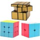 AUTHFORT Cube Set 3 Pack 2x2 Two Sides Cube Magic Speed Cube 3x3x3 & Mirror Gold Speed Cubes Bundle Collection (3 Pieces) AUTHFORT Cube Set 3 Pack 2x2 Two Sides Cube Magic Speed Cube 3x3x3 & Mirror Gold Speed Cubes Bundle Collection (3 Pieces)