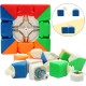 AUTHFORT Cube Set 3 Pack 2x2 Two Sides Cube Magic Speed Cube 3x3x3 & Mirror Gold Speed Cubes Bundle Collection (3 Pieces) AUTHFORT Cube Set 3 Pack 2x2 Two Sides Cube Magic Speed Cube 3x3x3 & Mirror Gold Speed Cubes Bundle Collection (3 Pieces)