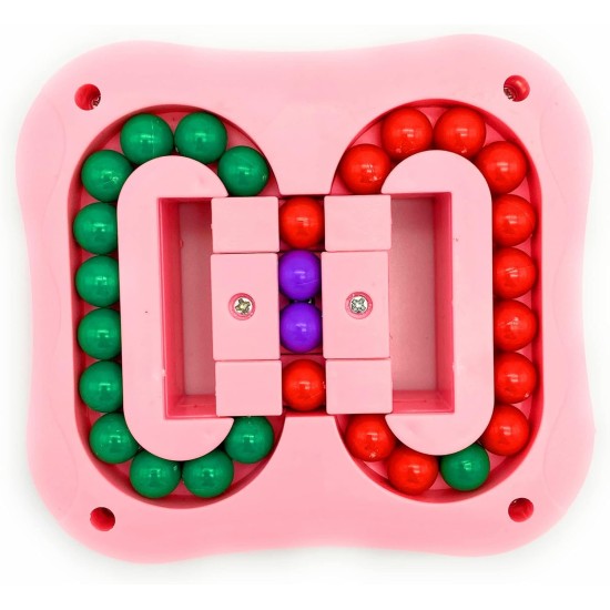 Anjetan Rotating Magic Bean Cube Toy, Pink Anjetan Rotating Magic Bean Cube Toy, Pink