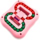 Anjetan Rotating Magic Bean Cube Toy, Pink Anjetan Rotating Magic Bean Cube Toy, Pink